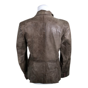 Unisex b.Young - Leather jacket, size 38 - Brown (2)