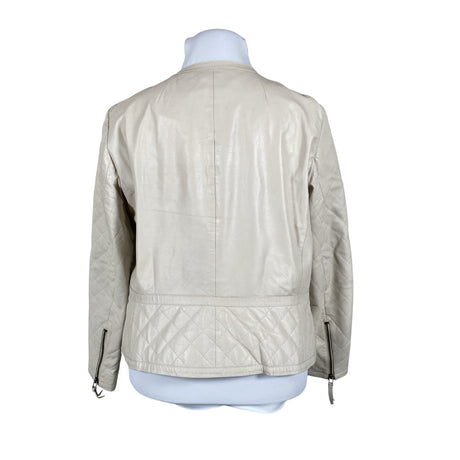 Unisex Riu Paris - Leather jacket, size 46 - Beige (2)