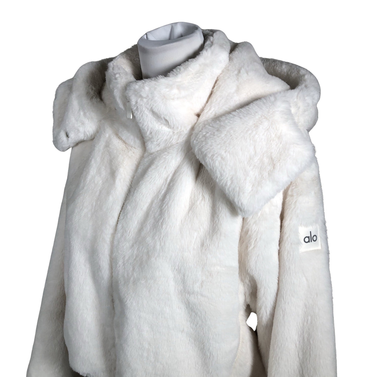 Unisex Alo - Faux fur coat, size 36 - White (3)