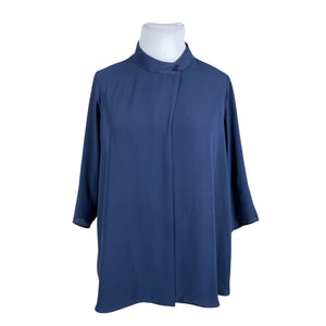 Unisex Zizzi - Short-sleeved blouse, size 42 - Blue (1)