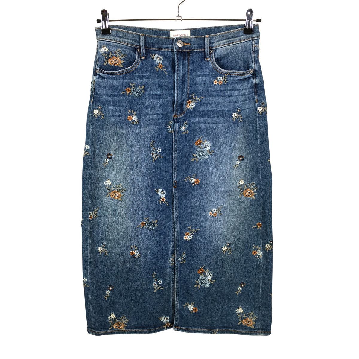 Unisex Driftwood - Denim skirt, size W28 - Blue (1)