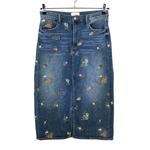 Unisex Driftwood - Denim skirt, size W28 - Blue (1)