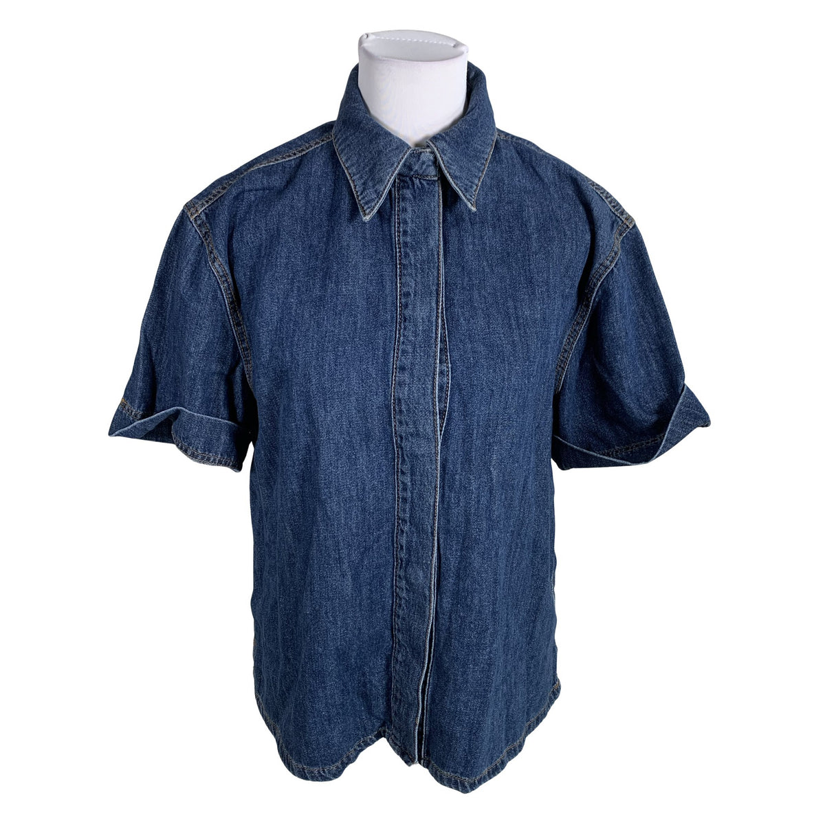 Unisex French Connection - Denim shirt, size 38 - Blue (1)