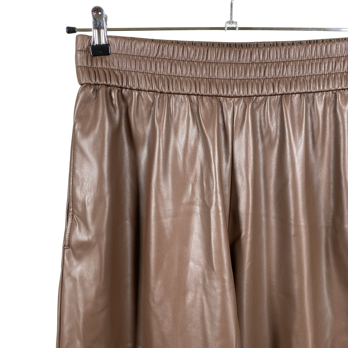 Unisex Weekend by MaxMara - Leather pants, size 38 - Brown (2)