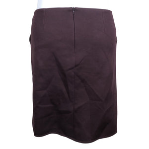 Unisex Weekend by MaxMara - Leather skirt, size 44 - Wine red (2)