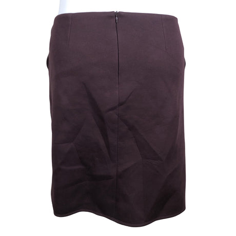Unisex Weekend by MaxMara - Leather skirt, size 44 - Wine red (2)