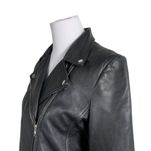 Unisex Selected - Leather jacket, size 40 - Black (2)