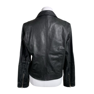Unisex Selected - Leather jacket, size 40 - Black (3)