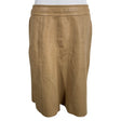 Unisex Mos Mosh - Leather skirt, size 40 - Beige ()