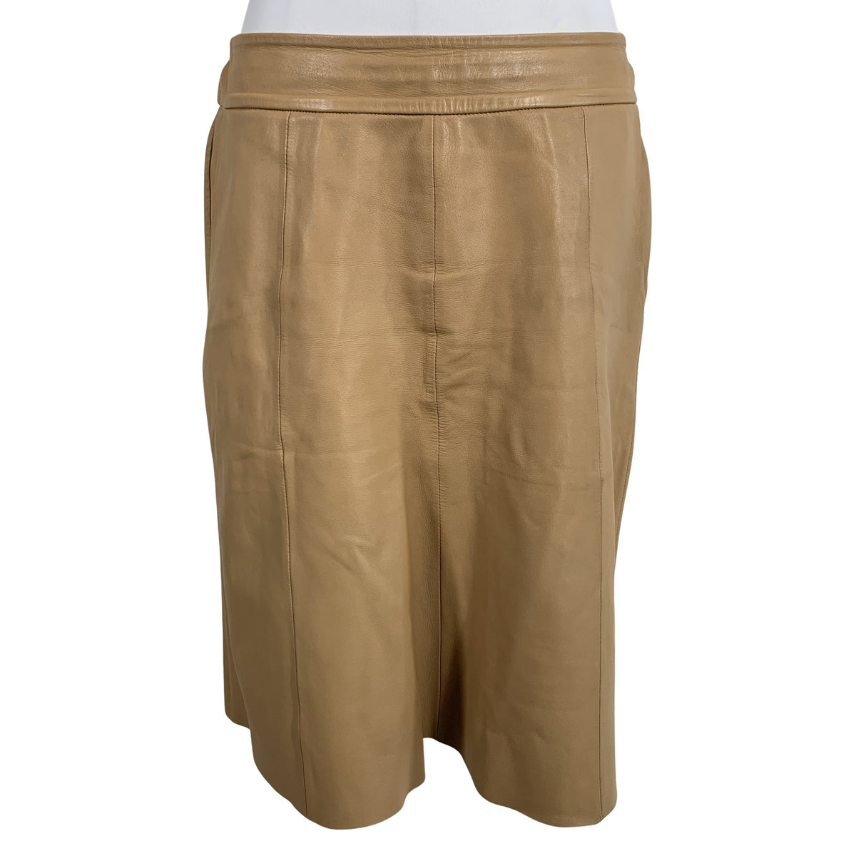 Unisex Mos Mosh - Leather skirt, size 40 - Beige (1)