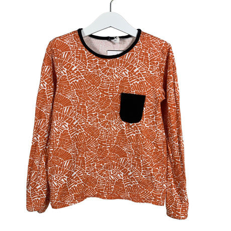 Unisex Handmade - Tricot shirt, size 116 - 122 - Orange ()