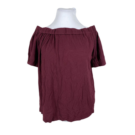 Unisex Marimekko - Short-sleeved blouse, size 42 - Wine red ()