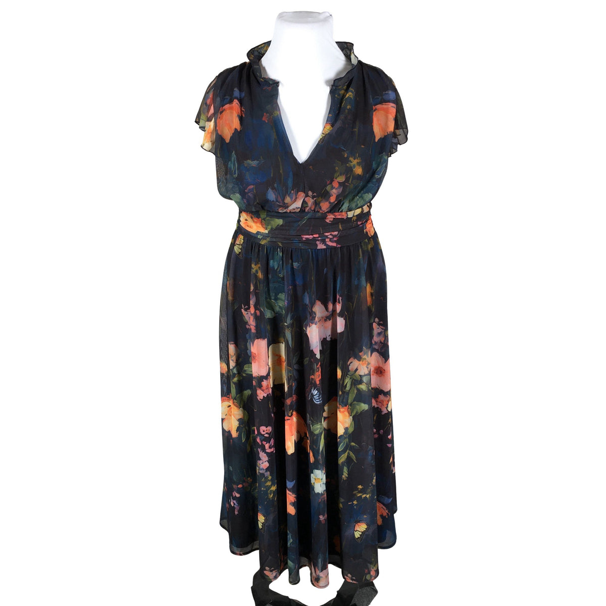 Unisex Next - Schiffon dress, size 44 - Blue (1)