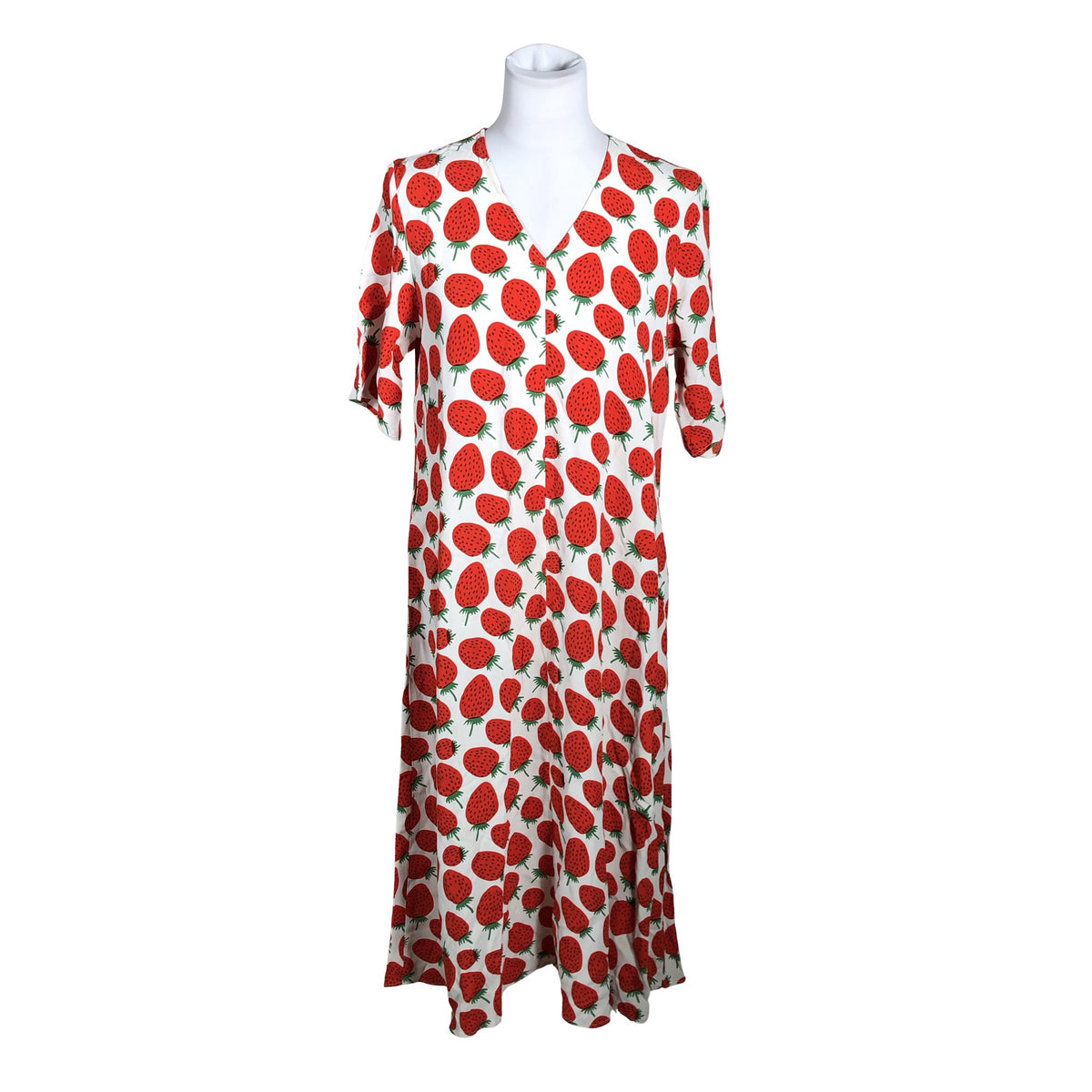 Unisex Marimekko - Schiffon dress, size 36 - Red (1)