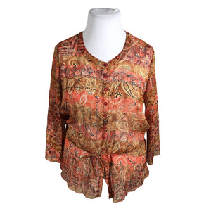 Unisex Lindon - Blouse, size 44 - Orange (1)