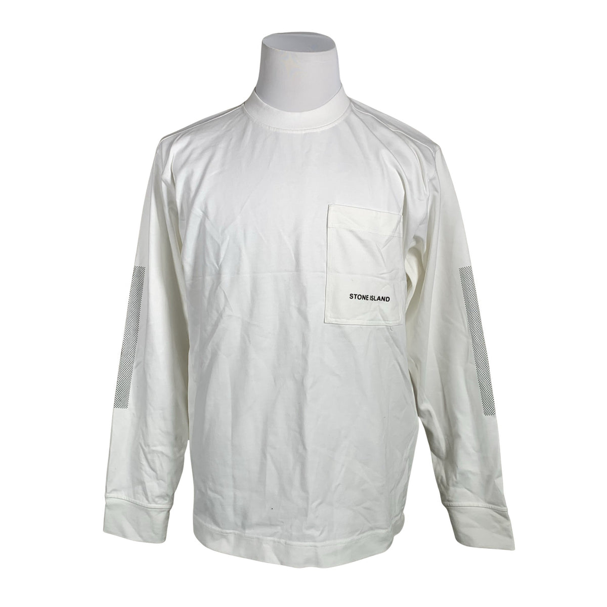 Unisex Stone Island - Tricot shirt, size M - White (1)
