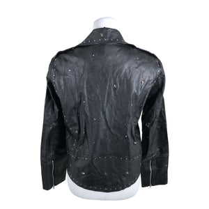 Unisex mint&berry - Leather jacket, size 38 - Black (2)