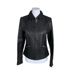 Unisex Big-L - Leather jacket, size 38 - Brown (1)