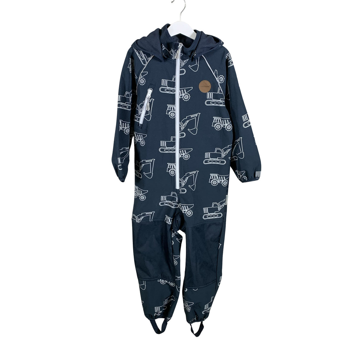 Unisex Jonathan - Soft shell jumpsuit, size 116 - 122 - Blue (1)