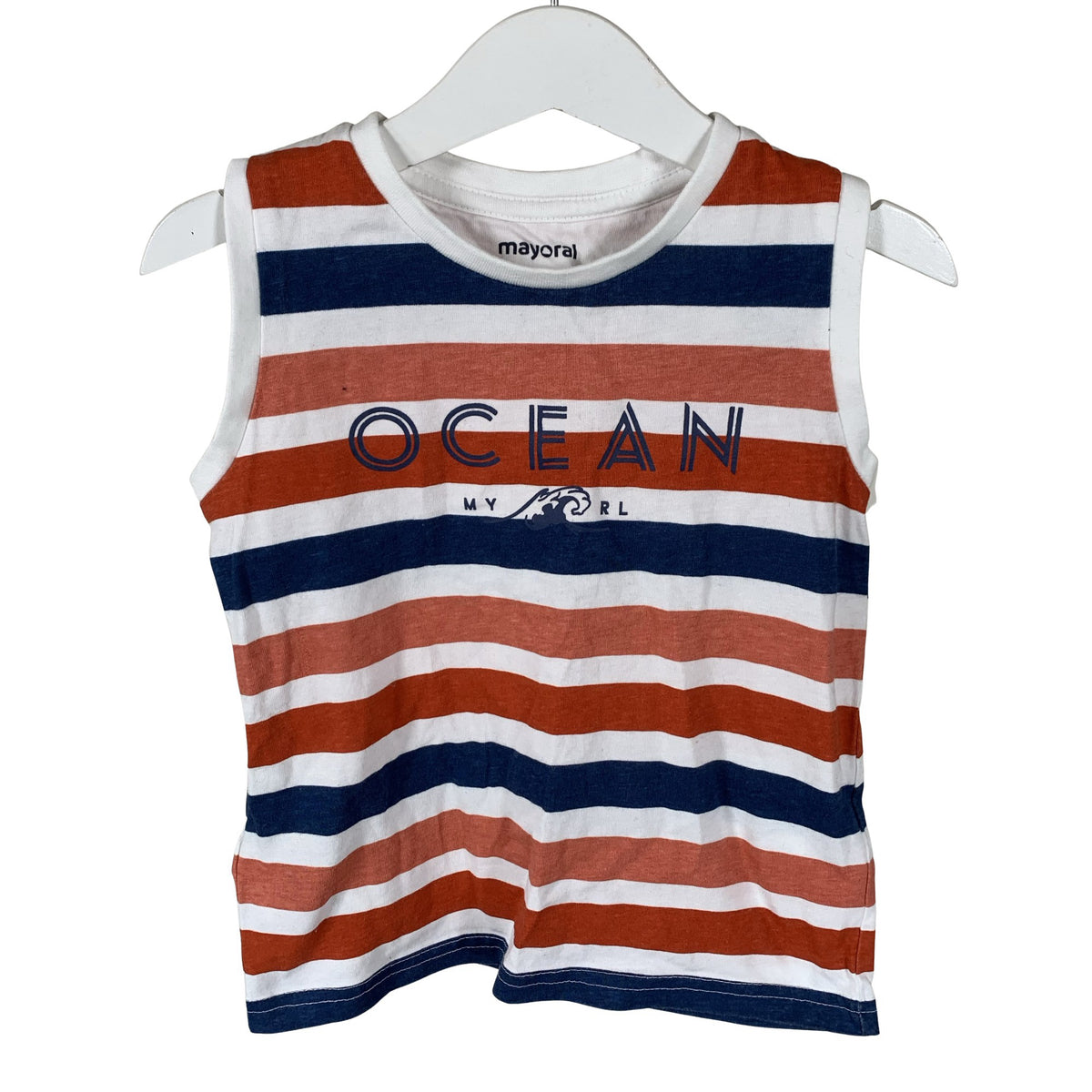 Unisex Mayoral - Tricot tank top, size 98 - 104 - White (1)