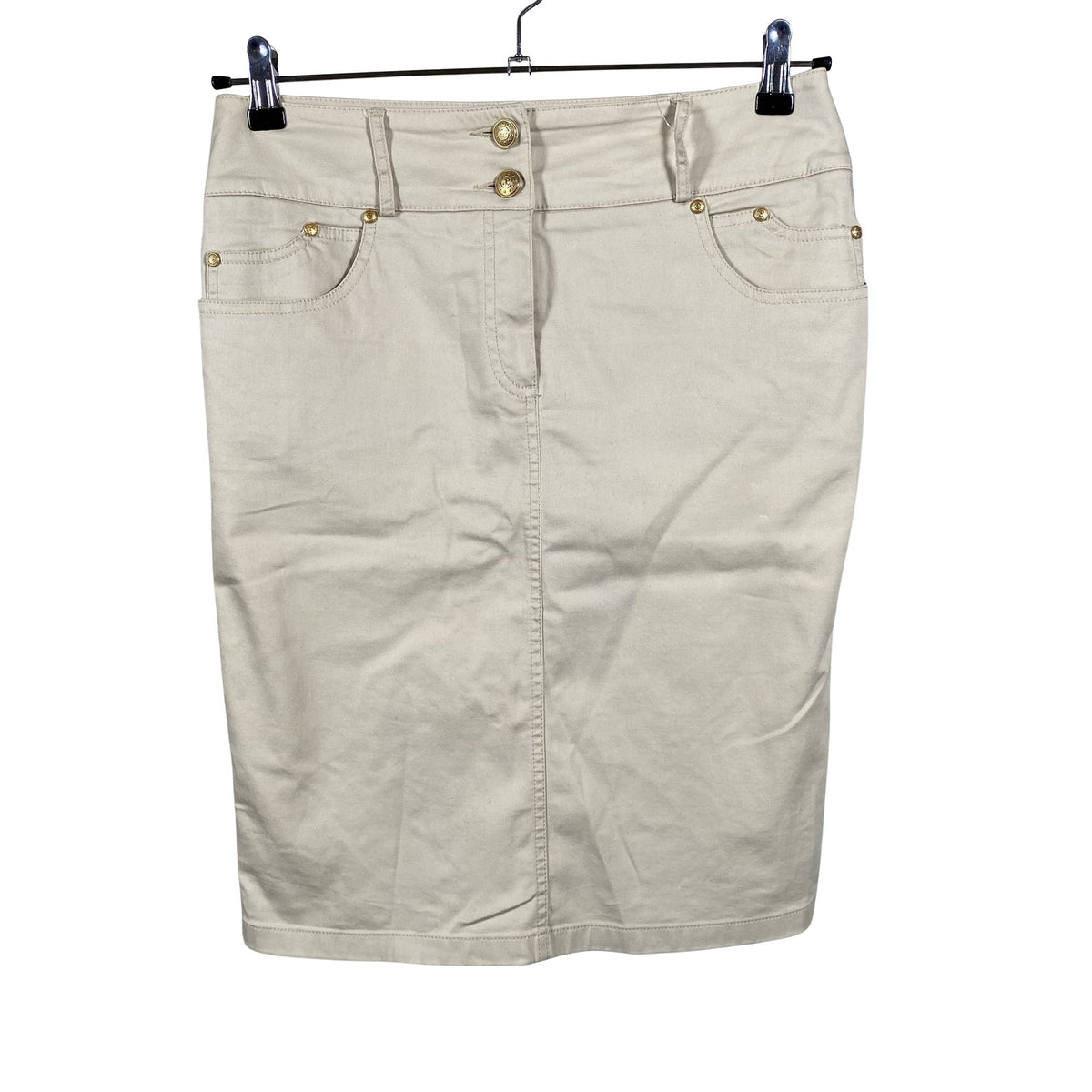 Unisex Elegance Paris - Fabric skirt, size 38 - Beige (1)