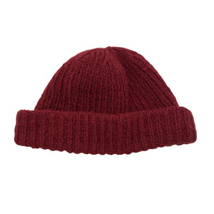 Unisex Handmade - Winter beanie, size 58 - 60 cm - Wine red (1)