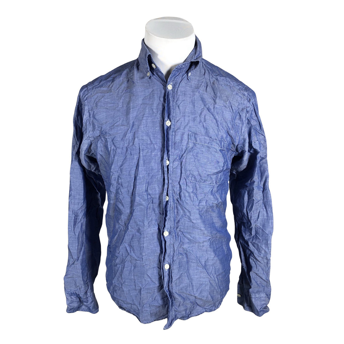 Unisex Eton - Collared shirt, size M - Blue (1)