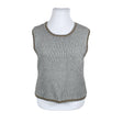 Unisex Handmade - Knit vest, size 42 - Gray ()