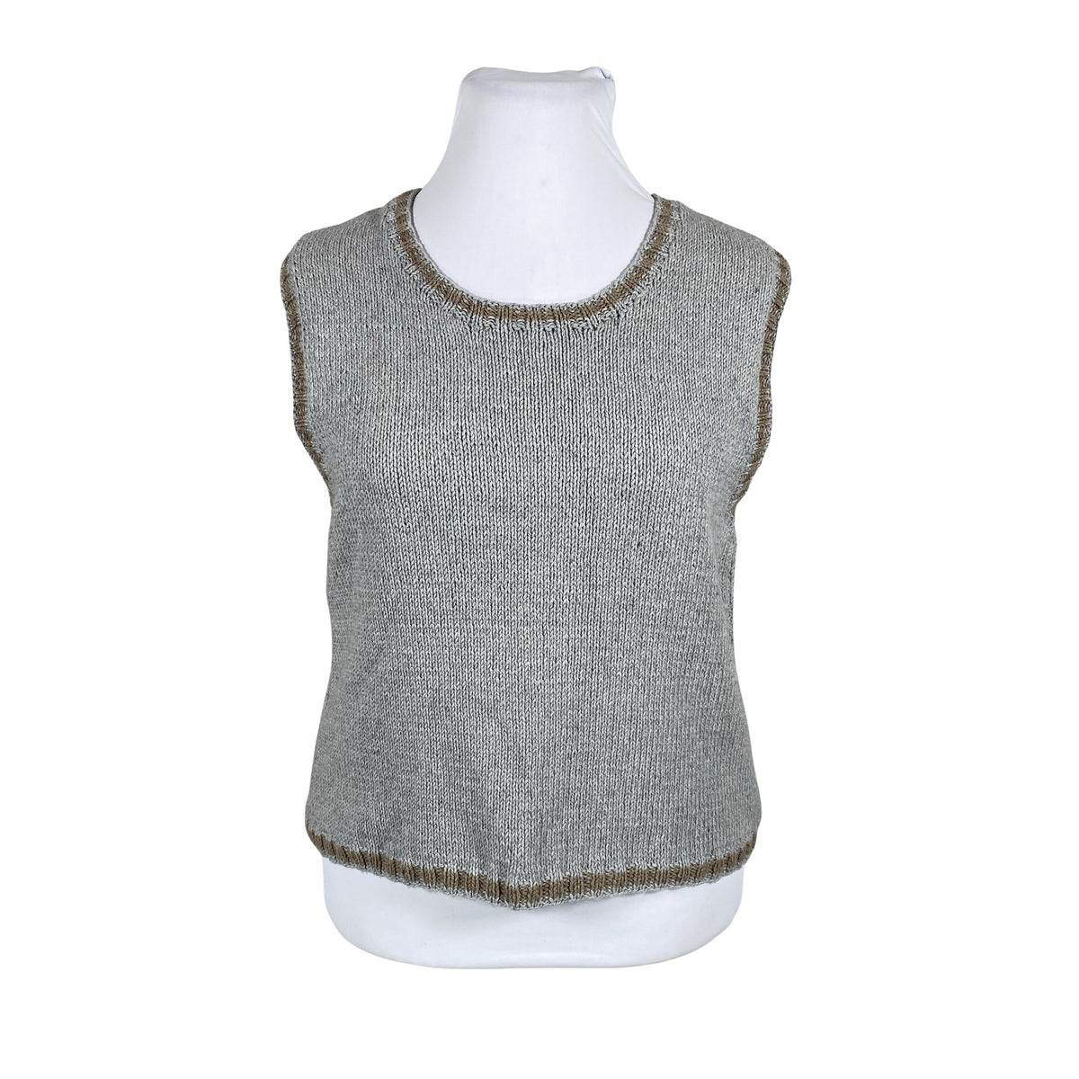 Unisex Handmade - Knit vest, size 42 - Gray (1)