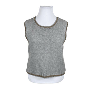 Unisex Handmade - Knit vest, size 42 - Gray (1)