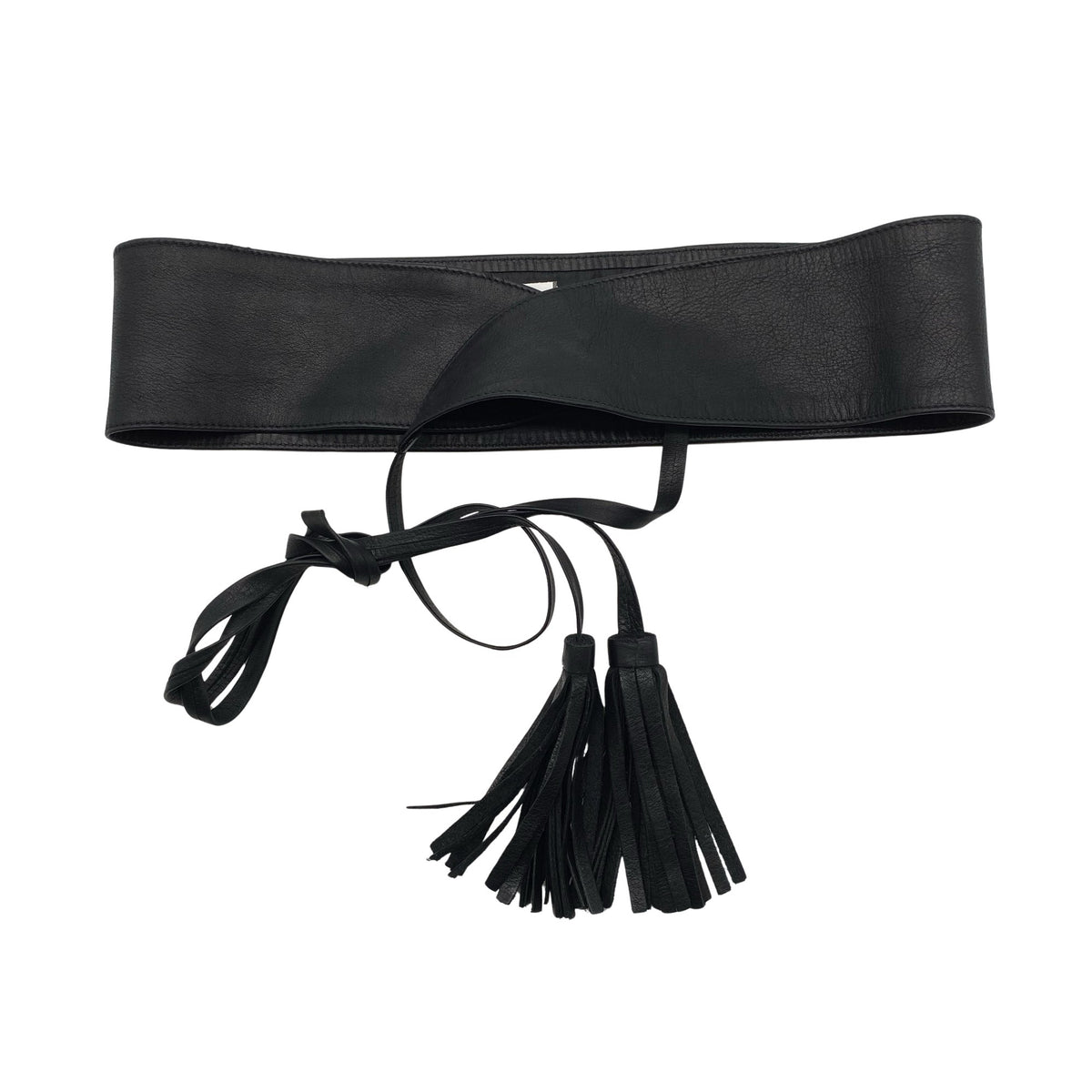 Unisex Ril's - Leather belt, size Ei kokoa - Black (1)