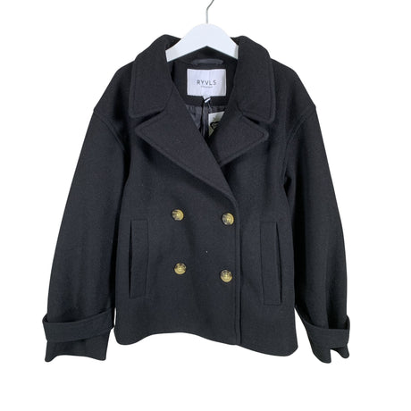 Unisex RYVLS Stockholm - Wool coat, size 134 - 140 - Black ()