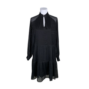 Unisex Lala - Schiffon dress, size 38 - Black (1)