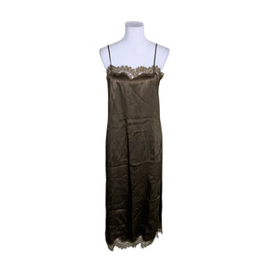 Unisex Arket - Schiffon dress, size 40 - Brown (1)