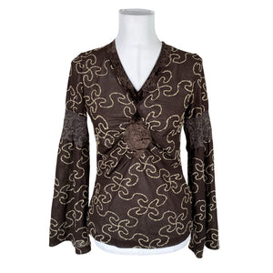 Unisex Claire.dk - Blouse, size 38 - Brown (1)