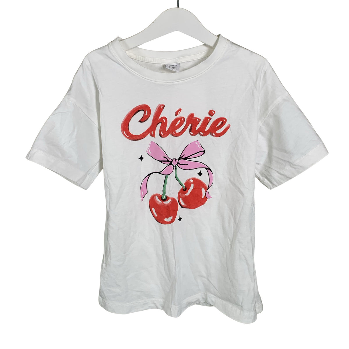 Unisex Lindex - T-shirt, size 134 - 140 - White (1)