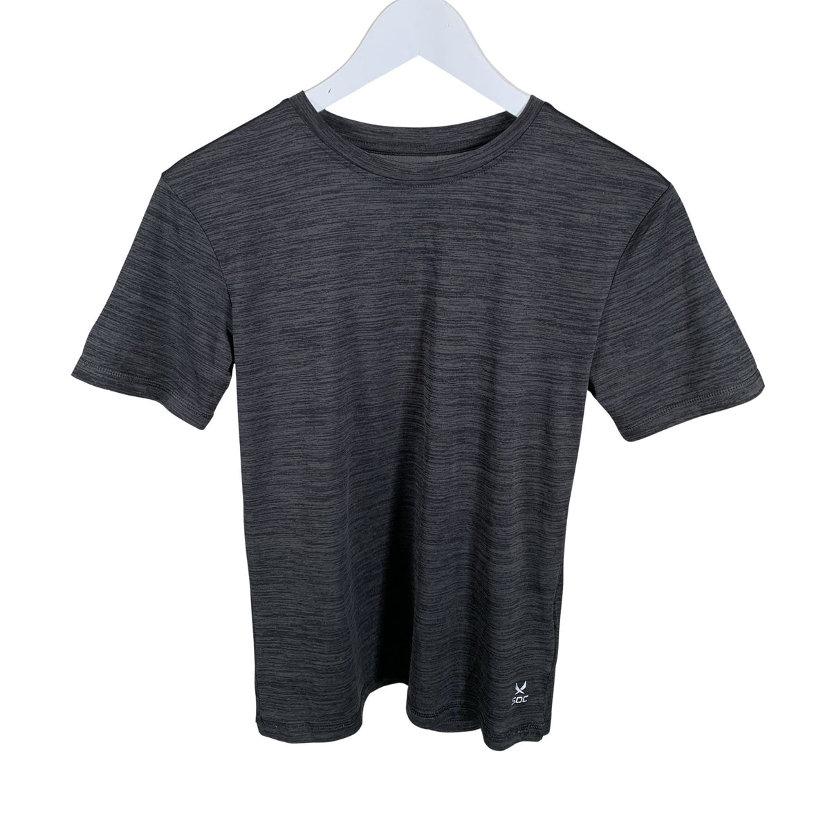 Unisex Soc - Sports shirt, short sleeve, size 158 - 164 - Gray (1)