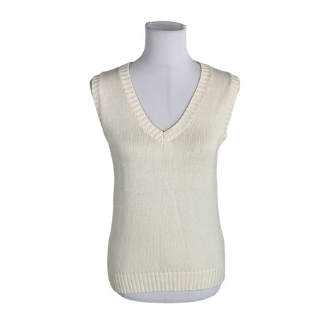 Unisex Brandy Melville - Knit vest, size 36 - Natural white ()