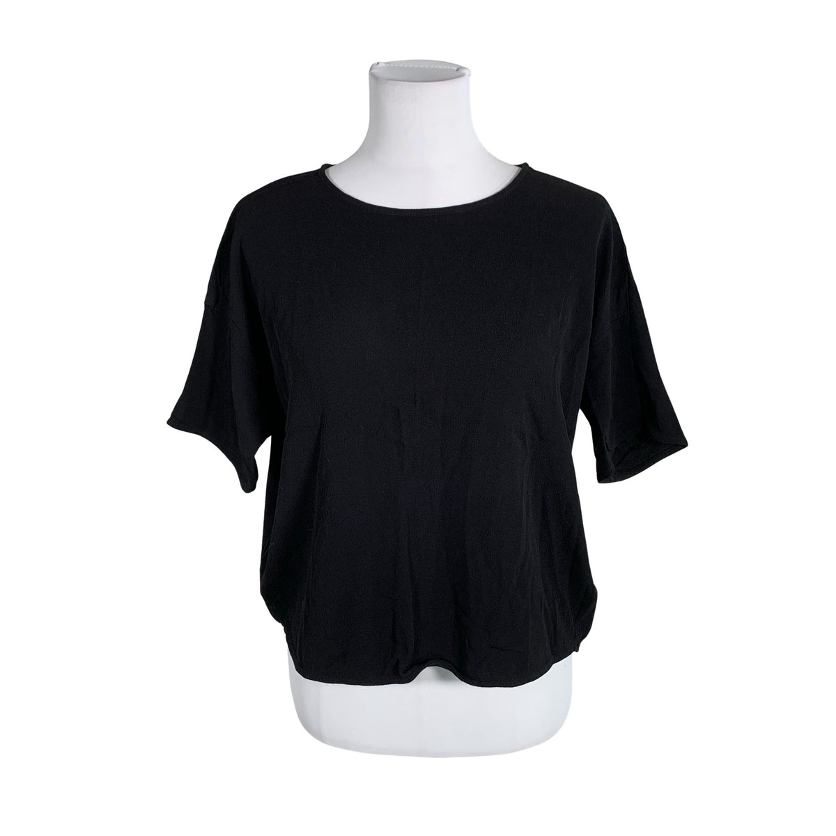 Unisex Samsoe&Samsoe - Short-sleeved blouse, size 38 - Black (1)