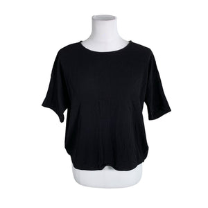 Unisex Samsoe&Samsoe - Short-sleeved blouse, size 38 - Black (1)