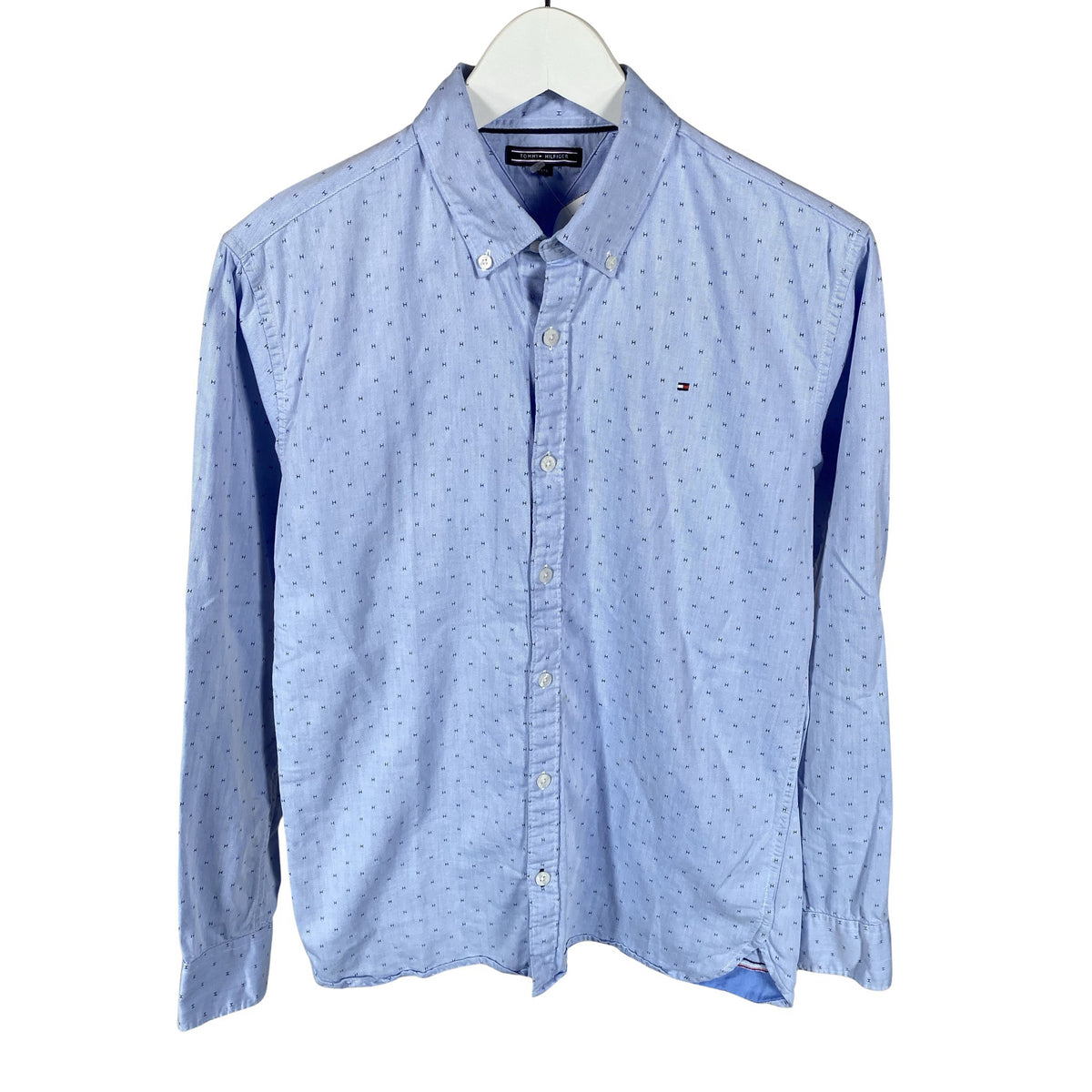 Unisex Tommy Hilfiger - Collared shirt, size 170 - 176 - Light blue (1)