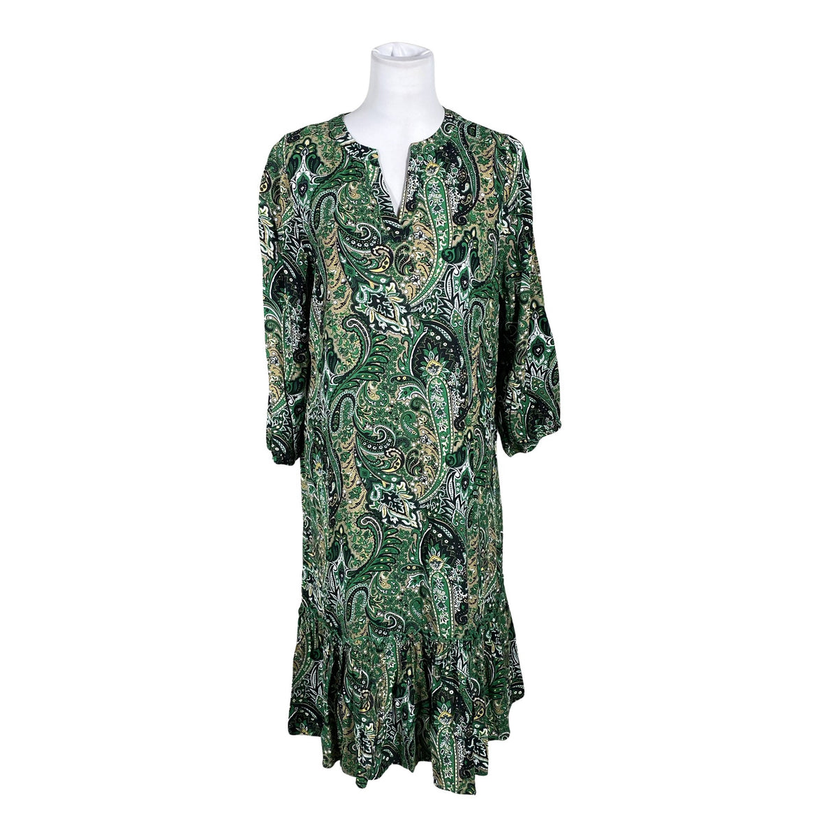 Unisex Free Quent - Schiffon dress, size 40 - Green (1)