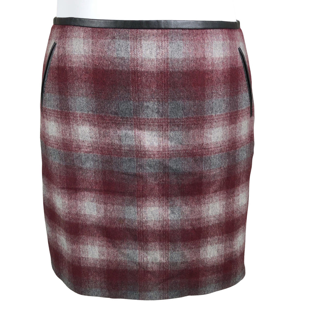 Unisex Tommy Hilfiger - Fabric skirt, size 42 - Wine red (1)