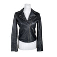 Unisex Selected - Leather jacket, size 34 - Black ()
