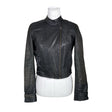 Unisex Lindex - Leather jacket, size 36 - Black ()