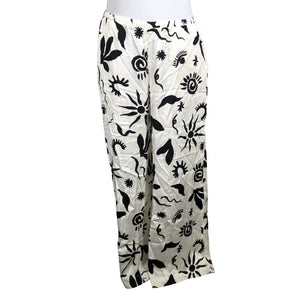 Unisex Lindex - Schiffon trousers, size 46 - Natural white (1)
