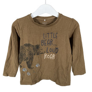 Unisex Name It - Tricot shirt, size 92 - 98 - Brown (1)