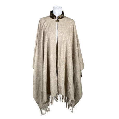 Unisex Lanificio Cerruti - Poncho, size 38 - Beige ()