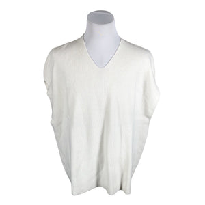Unisex William De Faye - Knit vest, size 40 - White (1)