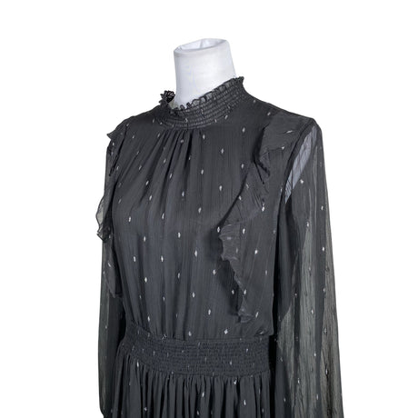 Unisex Silvian Heach - Schiffon dress, size 38 - Black (2)